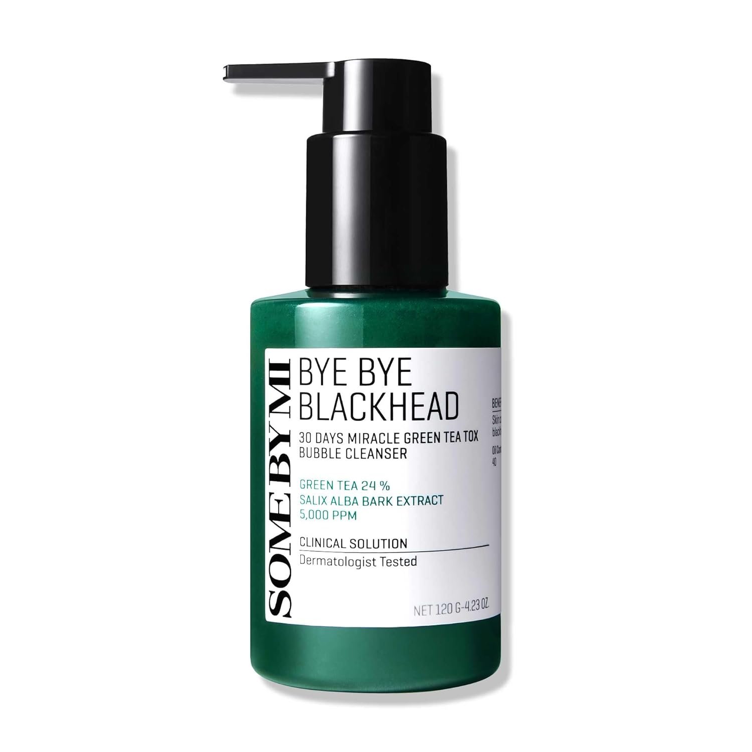 BYE BYE BLACKHEAD 30 DAYS MILACLE GREEN TEA TOX BUBBLE CLEANSER 120g